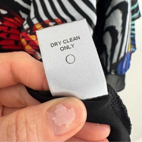 IC by Connie K Medium Wearable Art to Wear Blouse Butterfly Print Black Boho - Picture 5 of 10